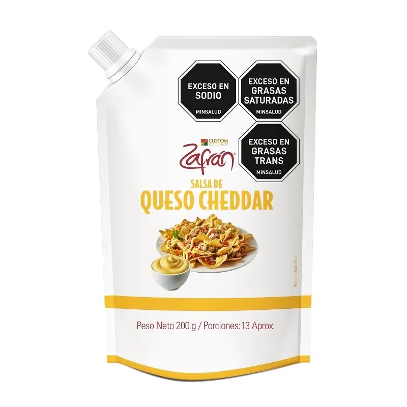 SALSA QUESO CHEEDAR ZAFRAN X 200 GR